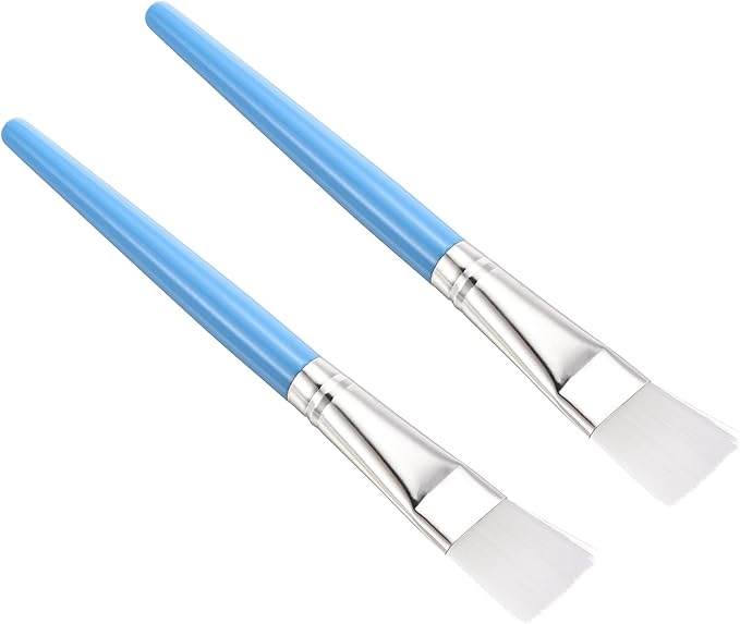 PATIKIL Succulent Cleaning Brush 2Pack 152mm Gardening Tools Plant Brush for Garden Blue Handle