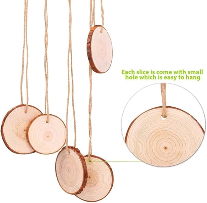 50 Pack Wooden Plant Labels, BetterJonny Natural Wood Garden Markers with Stainless Steel Stake Decorative for Outdoor Waterproof Plant Name Tags Garden Tags