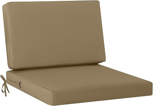 idee-home Outdoor Cushions for Patio Furniture, Outdoor Seat Cushion, Waterproof Couch Hampton Bay Deep Seat Replacement Chair Cushions for Garden Lawn Backyard Deck, 28.5 x 28.5