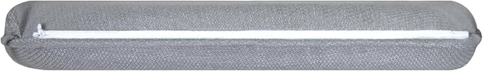 SleepMan Outdoor 17"x16" Chair Cushions with Ties Set of 4, Water Resistant All Weather U-Shape Seat Pads for Patio Garden Furniture Indoor Fade Resistant Patio Cushions (Light Grey)