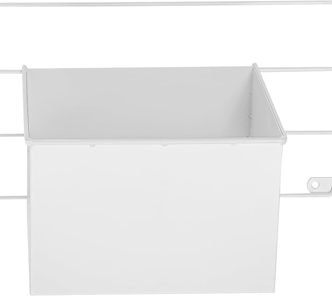 Vertical Garden Wall Planter, Wall Mounted Plant Holder with Grid and 3 Pots, Indoor Outdoor Hanging Garden Planter for Patio Herb Load Capacity 44.09 lbs 19.69x19.69inch (White)