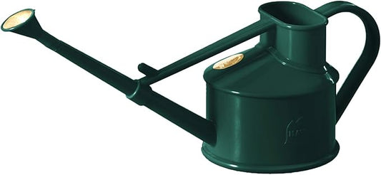 Haws Handy Plastic Watering Can, Mini Water Can for Indoor Plants, Succulents and Flowers, Green, 1 Pint