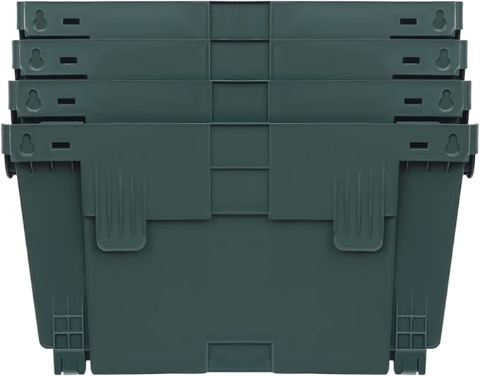 20Pack Vertical Wall Planter, 13 inch Wall Mounted Garden Planters, Stackable Wall Hanging Planter, Plastic Flower Pot with 4 Drainage Tray & 6.56FT Drainage Pipe for Indoor and Outdoor (Green)