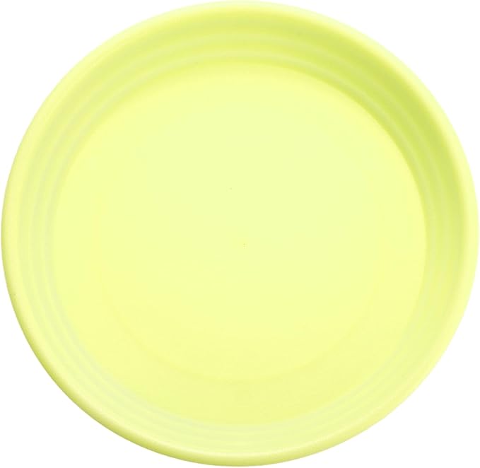 HARFINGTON Plastic Plant Saucer 7" Round Drip Trays Flower Pot Saucers Flower Base Bottom Drainage Tray for Indoors Outdoors Planters, Apricot Yellow