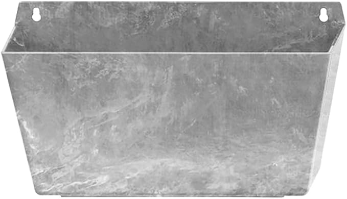 Root & Vessel Self Watering Wall Planters for Indoor or Outdoor Plants, Unique Marbled Wall Pot, Made of Eco-Friendly Blend of Stone and Plastic, Gray, 14.5"