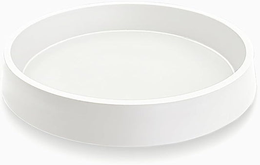 1 Pack Plant Saucer Tray for Ceramic Plastic Pots, 6 inch Plant Saucers for Indoors, Pot Saucers Trays, Flower Planter Water Drip Trays for Pots Base (6", White)