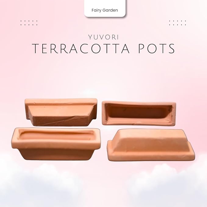 Mini Terracotta Pots – Small Clay Flower Pots for Succulents, Cactus, DIY Crafts, Fairy Garden, School Projects – Set of 18 (Long Pot, 2.1 Inch)