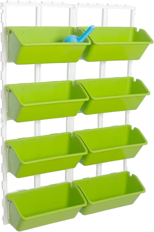 Kaibrite 8 Pockets Vertical Garden Wall Planter Raised Beds Hanging Planter Wall Mounted Flower Beds for Flowers Vegetables Herb