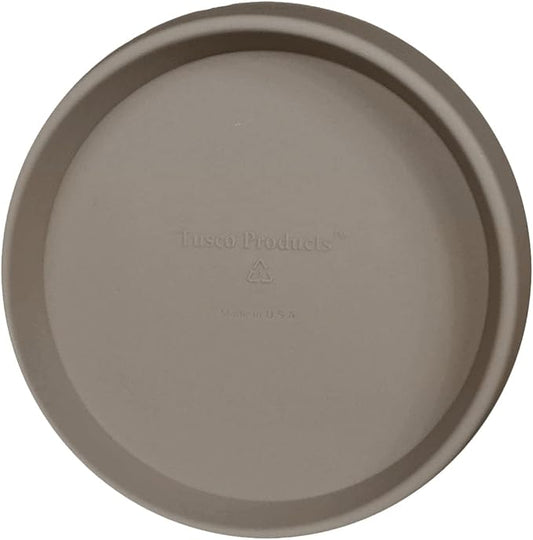 Tusco Products Round Saucer Planter Tray, 12-inch, Safari