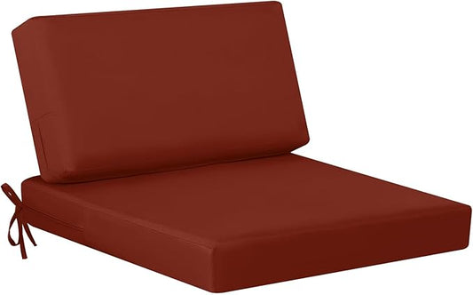idee-home Outdoor Cushions for Patio Furniture, Outdoor Seat Cushion, Waterproof Couch Hampton Bay Deep Seat Replacement Chair Cushions for Garden Lawn Backyard Deck, 26.5 x 26.5