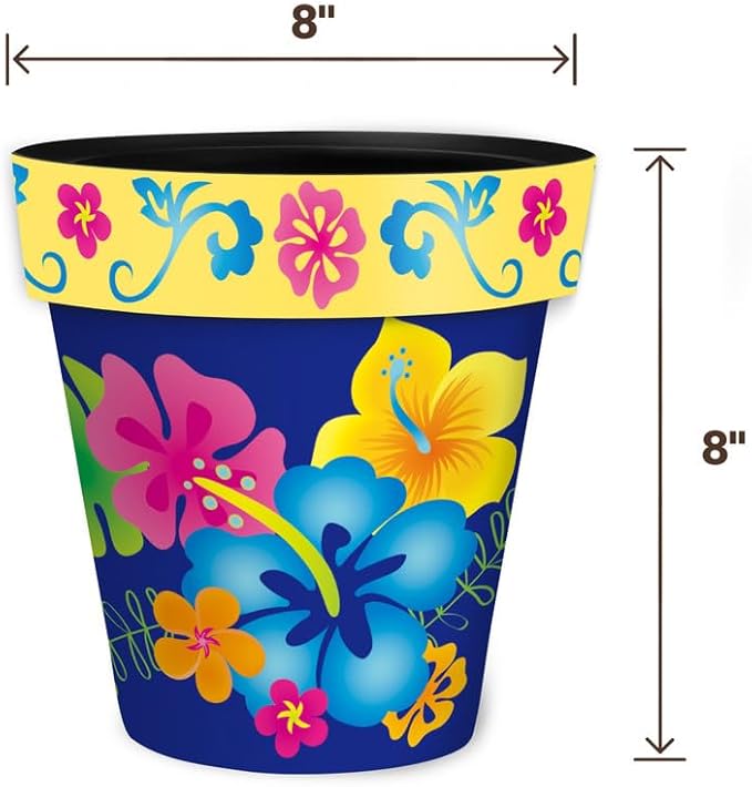 Briarwood Lane Spring Planter 8.5" x 8.5" x 8.5" Hello Sunshine Small for Spring Planter