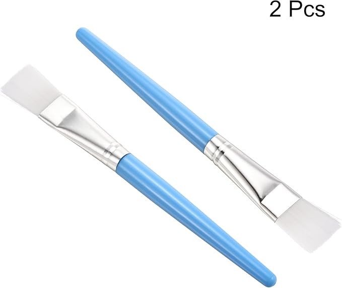 PATIKIL Succulent Cleaning Brush 2Pack 152mm Gardening Tools Plant Brush for Garden Blue Handle
