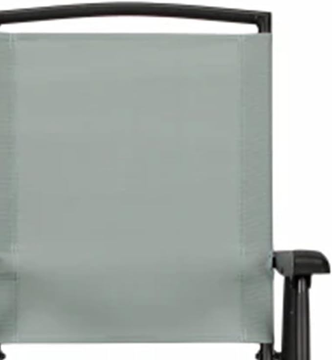 Four Seasons Courtyard Sunny Isles Outdoor Patio Steel Frame Sling Fabric Foldable Dining Chair, Holds Up To 300 Pounds, Green (4 Pack)