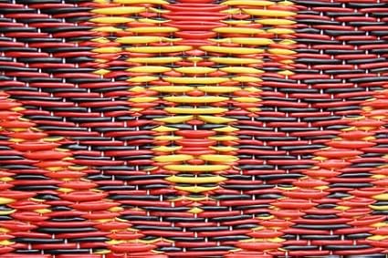 Mad Mats Traditional Outdoor Rug, Reversible Plastic Mat (4' x 6', Oriental Turkish - Rust)