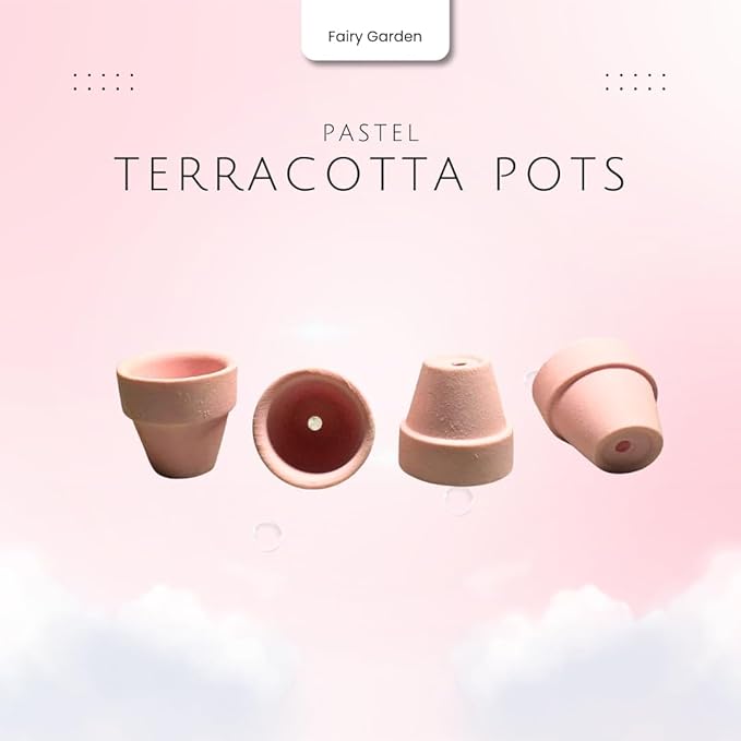 Mini Pastel Terracotta Pots for Micro Gardens – 30 Pack, 1.7” Tiny Breathable Clay Planters, Macaron Colors, for Moss, Fairy Gardens, Dollhouses, and Succulents (Green, 1.7 Inch)