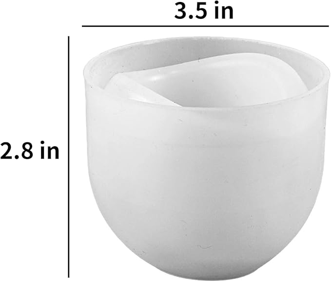 Curved Candle Cups Silicone Molds, Egg Shape Container Storage Resin Concrete Cement Molds, Epoxy Resin Casting Candle Vessels Jewelry Pen Holder Plant Pot Mold DIY Unique Crafts Decor