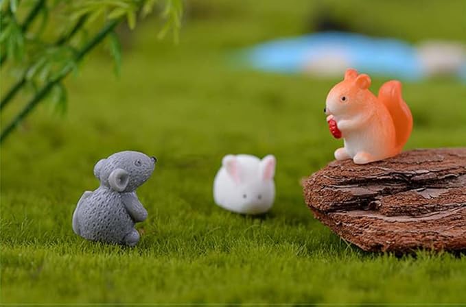 Small Animals Miniature Fairy Garden Accessories Micro Landscape Pots Bonsai Craft Decor 5PCS