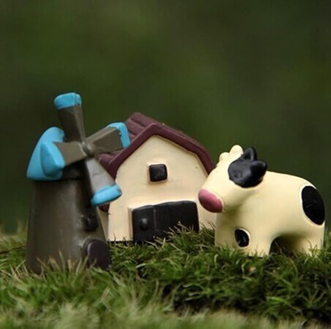 40pcs 9 Scenarios Fairy Garden Figurines Miniature Accessories, Micro Landscape
