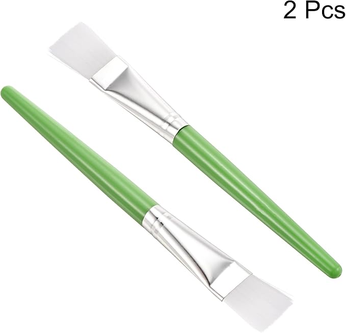 PATIKIL Succulent Cleaning Brush 2Pack 152mm Gardening Tools Plant Brush for Garden Green Handle