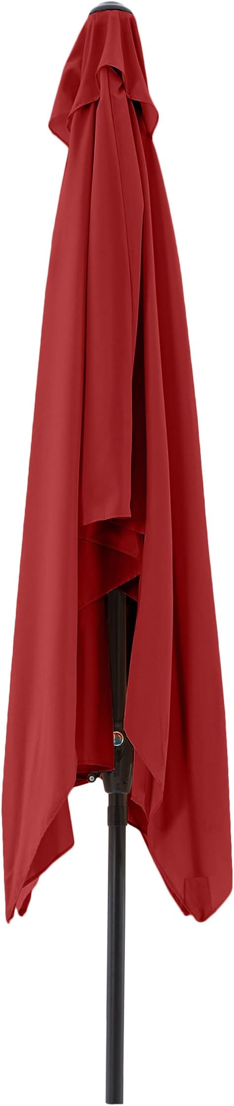 Rectangular Patio Umbrella - 10ft Easy Crank Sun Shade with Push Button Tilt for Outdoor Furniture, Deck, Yard, or Pool by Pure Garden