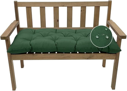 Outdoor Bench Cushion, Waterproof Swing Cushion Bench Seat Cushion, Swing Chair Replacement Seat Pads Cushion Pillow for Lounger Garden Furniture Patio Metal Wooden Bench (Dark Grey, 59x20in)