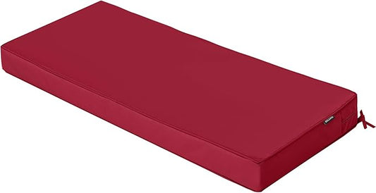 Outdoor Bench Cushions 59 x 18 Inch Thick Waterproof Porch Swing Cushions with Tie Patio Furniture Chair Cushion Bench Pad 5 Year Color Fastness Backyard Seat Pads Burgundy