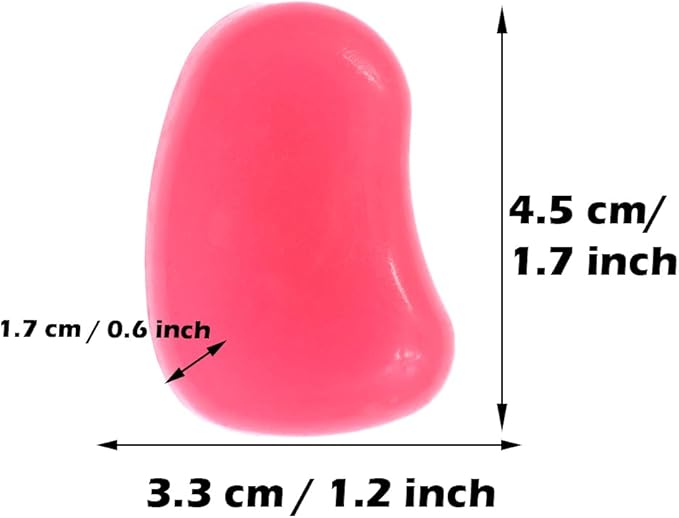 QTTLLI 20Pcs 4.5CM Large Glow Pebbles Glow in The Dark Decorative Stones Rocks for Garden Path Walkway Yard Fish Tank, Watermelon Red