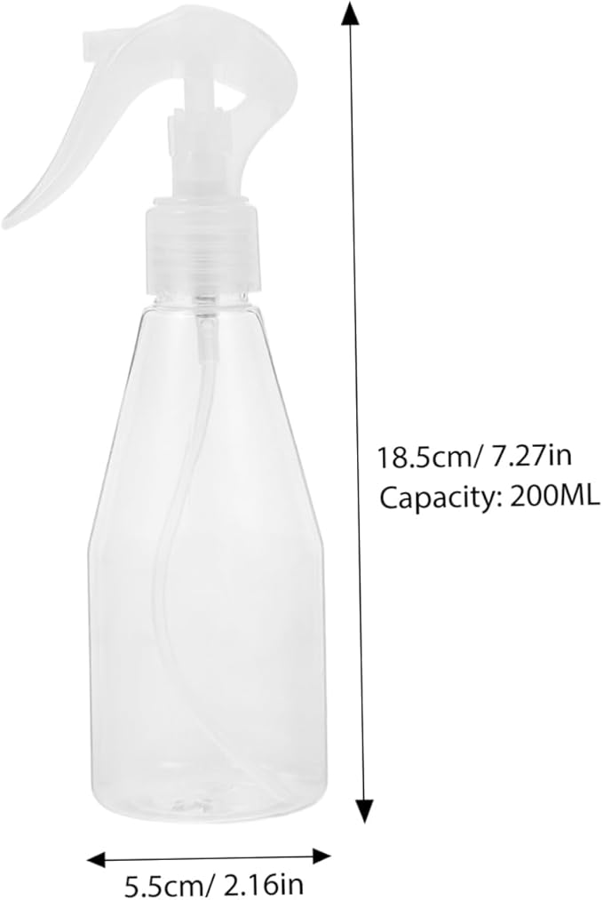 BESPORTBLE 5pcs Hand-Pumped Spray Bottle Plastic Watering Sprayers for Garden Bonsai and Microlandschaft for Plant Care and Cleaning Tasks White Color