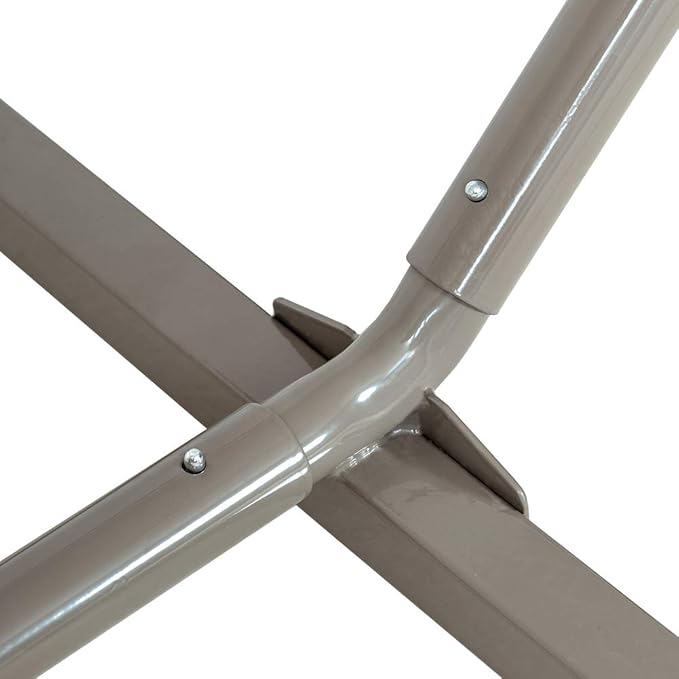 Lazy Daze Hammocks Outdoor 12 Feet Hammock Stand Heavy Duty Coated Steel Tube Frame, for Indoor Porch Patio Garden Backyard Hammocks, 450 Pounds Weight Capacity, Tan