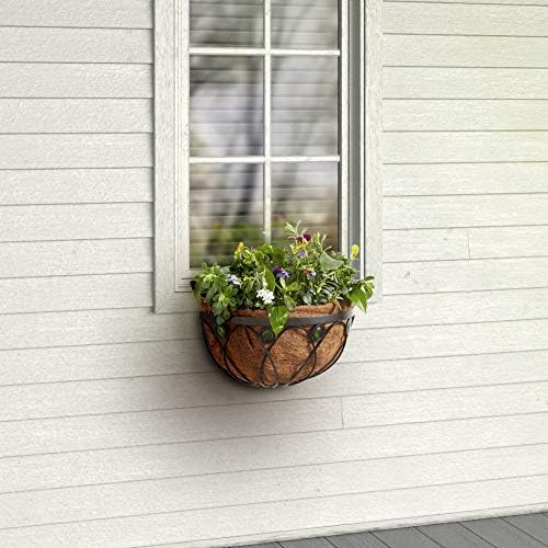 Arcadia Emerald Series Wall Manger Planter, 16-Inch