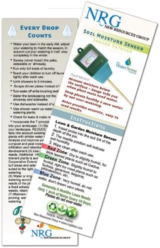 Moisture Meter Sensor & Lawn Watering Guide | Rain Sprinkler Gauge Plant, Grass & Garden Care