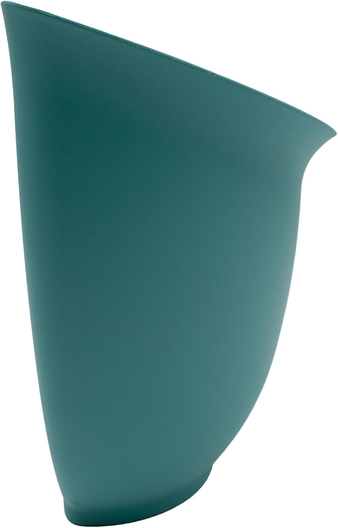 The HC Companies 8 Inch Garden Wall Planter - Plastic Hanging Plant Pot for Indoor Outdoor Flowers, Herbs, Dusty Teal (Pack of 2)