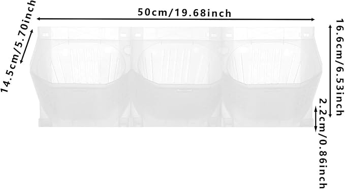 2 PCS Self-Watering Wall Planter, Wall-Mounted Vertical Garden Planter with 36 Pots for Indoor Outdoor Flowers Vegetables Herbs (White)