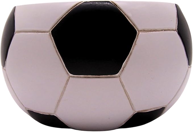 Wowser Soccer Ball Shaped Planter Pot, Home & Garden Decor, Sports Theme Planter, 6.5 Inches