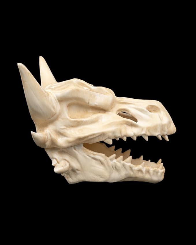 Wall Mounted Dragon Skull Planter | 3D Printed Fantasy Wall Decor | Gothic Dragon Head Plant Holder | Unique Indoor Garden Accent | Mythical Home Decor