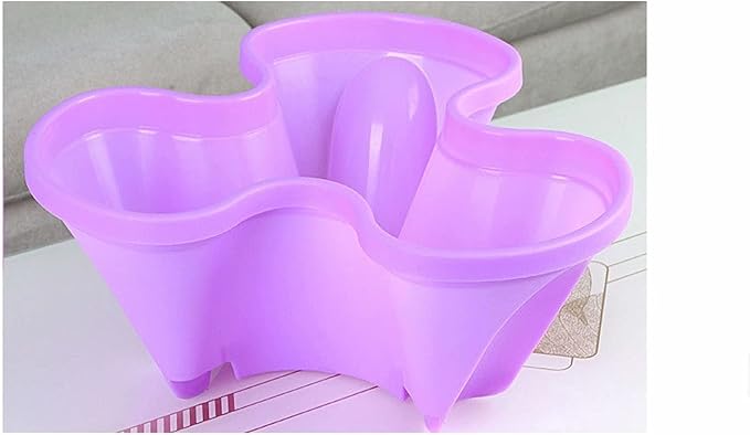 Large Vertical Gardening Stackable Planters-Grow More in Any Space-DIY Stacking Garden Container System-Grow Strawberry & Veggies-Indoor Outdoor Stacking Flower Pot Tower-Stackable Pots,Purple
