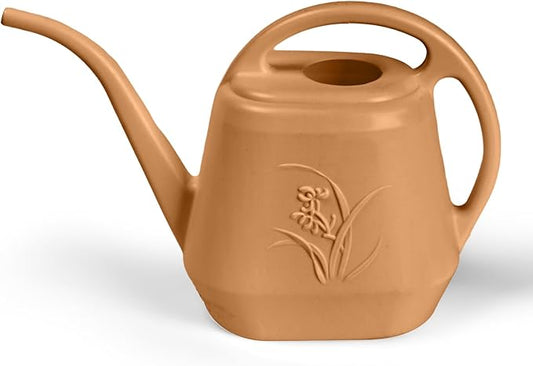 ZXJ Strength Plant Watering Can - for Indoor and Outdoor Home Garden Plants - with Long Spout - Copper Color - 1/2 Gallon