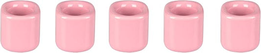 Mega Candles 5 pcs Pink 1/2 Inch Diameter Ceramic Chime Ritual Spell Candle Holders, Great for Casting Chimes, Meditation, Rituals, Spells, Vigil, Witchcraft, Wiccan Supplies