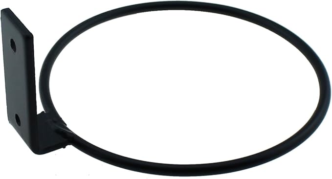 2PCS 5 Inch Plant Stand Ring Black Metal Wall Mounted Planter Hook Suitable for Garden or Indoor Wall Planter Holder