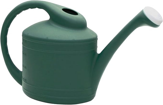 Southern Patio Large 2 Gallon Plastic Rainfall Garden Plant Watering Can, Green