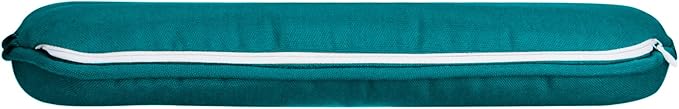 SleepMan Outdoor 17"x16" Chair Cushions with Ties Set of 2, Water Resistant All Weather U-Shape Seat Pads for Patio Garden Furniture Indoor (Set of 2, Aqua Green)