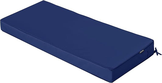 Outdoor Bench Cushions 42 x 18 Inch Thick Waterproof Porch Swing Cushions with Tie Patio Furniture Chair Cushion Bench Pad Color Fastness Backyard Seat Pads Navy