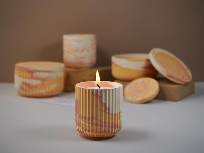 Cup Shape Candle Jar Silicone Mold with Lid, Handmade Storage Bowl Resin Mould, Flower Pot Vase Concrete, DIY Plaster Cast Cement Rings Jewelry Storage Box Mold (High Vertical)
