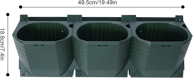 Self-Watering Vertical Garden Planter, Garden Growing System, Planters Self-Watering System, Wall Mounted Vertical Garden Planter, 36 Pots Flower holder for Indoor Herbs Vegetable Fruit, Green