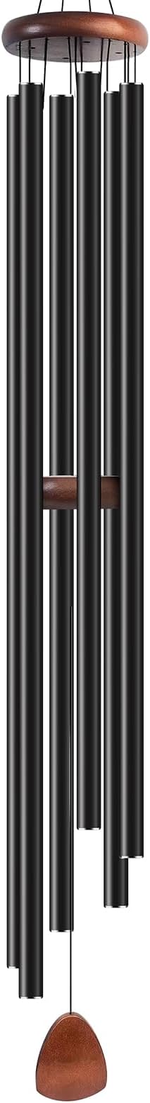 80" Extra Large Wind Chime for Outside Deep Tone, 6 Heavy Duty Tubes Aluminium Metal Extra Large Wind Chimes, Decoration for Garden, Patio, Yard, Gift for Mother's Day