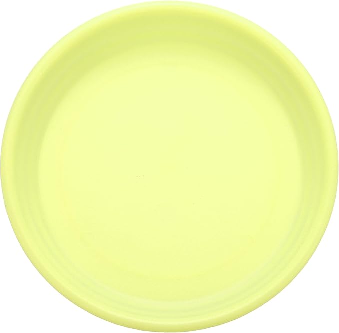 HARFINGTON Plastic Plant Saucer 5.2" Round Drip Trays Flower Pot Saucers Flower Base Bottom Drainage Tray for Indoors Outdoors Planters, Apricot Yellow