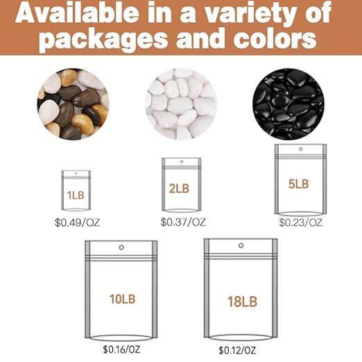 10 lbs Natural Black River Rocks,1-2 Inches High Polished Decorative Stones,Landscape Rocks Pebbles for Indoor Plants Rocks for Landscaping Outdoor Rocks for Plants Indoor,River Rocks for Landscaping