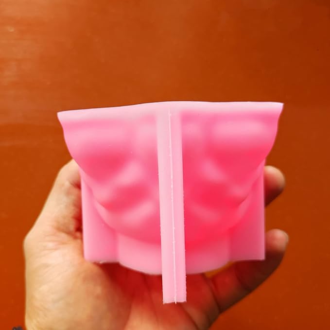 Overlapping Skull Succulent Flower Pot Silicone Mold Concrete Planter Vase Cement Mold Plaster Epoxy Resin Pen Brush/Candle Holder Mold Polymer Clay Mould