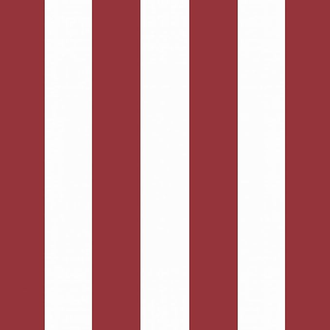 Arden 2-Pack Outdoor Patio Dining Chair Cushion, 20x44, Rain-Proof Seat Pad, Fade-Resistant Outdoor Cushion Ruby Red Cabana Stripe