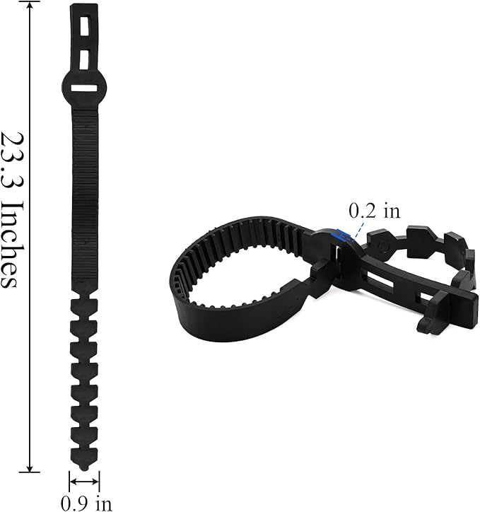 Coloch 10 Pieces Tree Stake Support Bands, Adjustable Tree Plant Ties Reusable Garden Trees Strap Durable Branch Rubber Ties Garden Stake Connectors for Cable Plant, Young Tree, 23.3 Inches